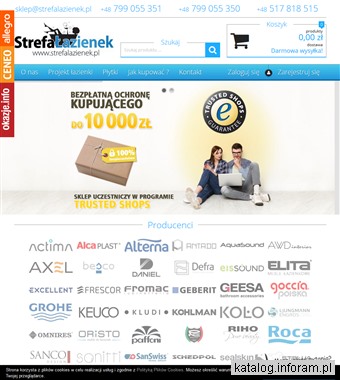 Meble łazienkowe - strefalazienek.pl