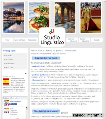 Nauka włoskiego, angielskiego, francuskiego i hiszpańskiego Studio Linguistico