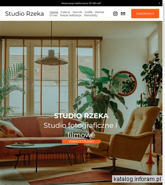 Studio fotograficzne na wynajem Warszawa - studiorzeka.pl
