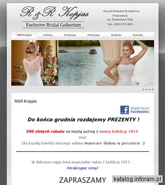 R&R Kopjas suknie ślubne Bełchatów