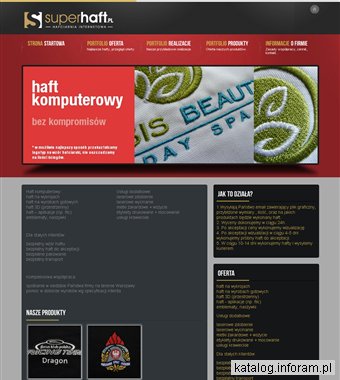 Haft komputerowy, odzież reklamowa, naszywki, żakardowe