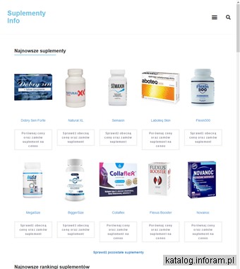 Suplementy Info - Baza suplementów diety