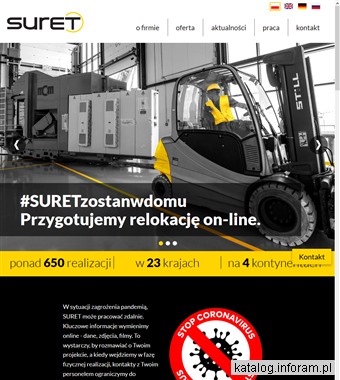 Relokacja maszyn - suret.com.pl