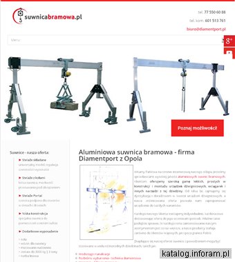 DIAMENTPORT dystrybutor suwnic magazynowych Opole
