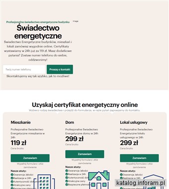 Świadectwo energetyczne budynku