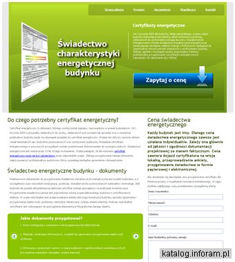Świadectwa charakterystyki energetycznej