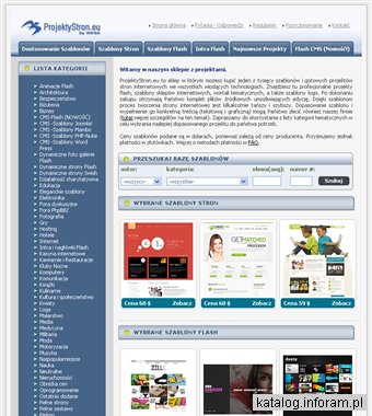 Sklep z szablonami stron internetowych