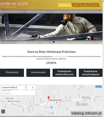 SZARE NA ZŁOTE metalizacja próżniowa Piaseczno