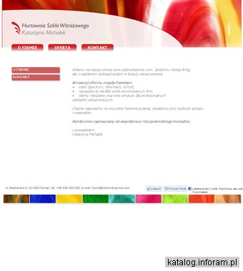 Hurtownia Szkła Witrażowego Katarzyna Michałek