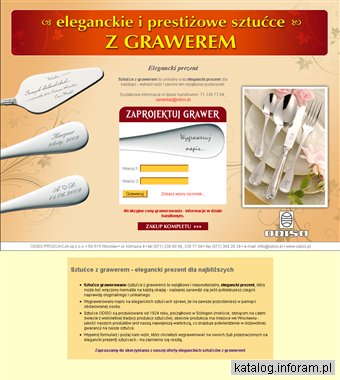 Sztućce grawerowane