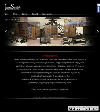 Jacek Szustak metaloplastyka i kowalstwo artystyczne Mikołajki.