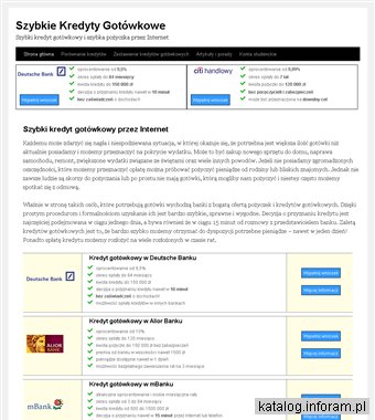 Szybki kredyt gotówkowy
