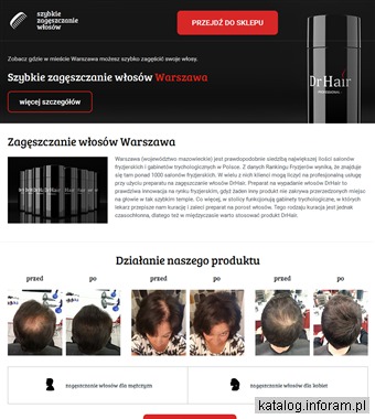Zagęszczanie włosów Warszawa - szybkiezageszczaniewlosow.pl