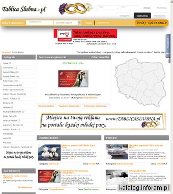 Tablica Ślubna - Portal ogłoszeniowy każdej młodej pary