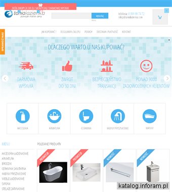 TaniaLazienka.com - kabiny prysznicowe