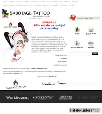 Tattoo Studio Sabotage - Tatuaż Łódź - tattoo-studio.pl