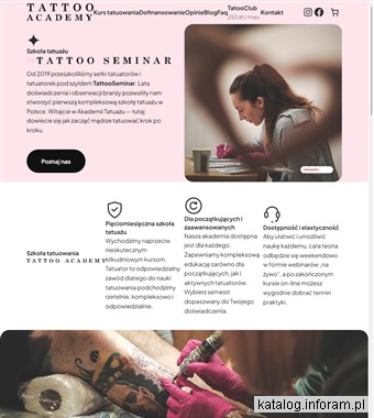 Kurs tatuażu - tattooacademy.pl