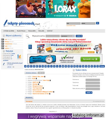 Teksty piosenek, słowa piosenek