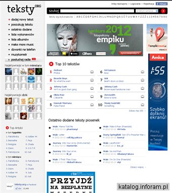 Słowa piosenek