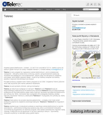 Telerec - nagrywanie rozmów telefonicznych, rejestratory telefoniczne