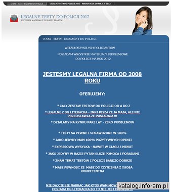 Testy do policji 2011 - egzaminy - rekrutacja