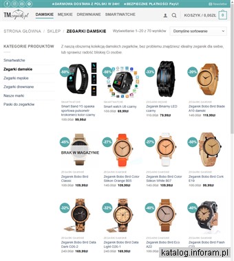 Zegarki drewniane - tmzegarki.pl