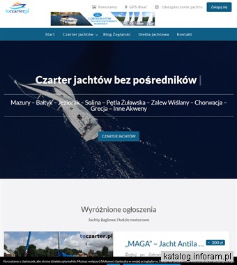 Czarter jachtów żaglowych i wynajem łodzi motorowych