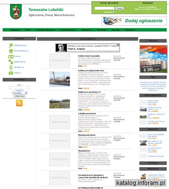 Tomaszów Lubelski ogłoszenia