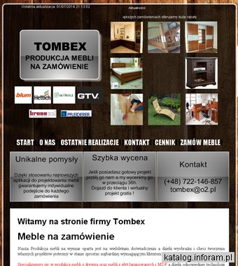 Kuchnie i Schody na zamówienie - Tombex lubuskie