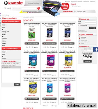 Sprzedaż tonerów i tuszy do drukarek