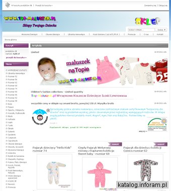 Ubranka dla dzieci, top-maluszek.pl
