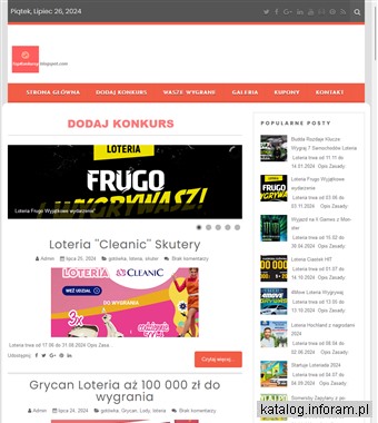 Konkursy internetowe 2024. Wygrywaj Codziennie