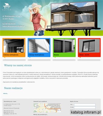 Bramy, Okna Pcv, Rolety w Olsztynie - Topsystem