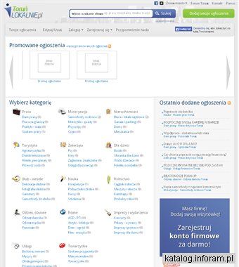 Ogłoszenia lokalne Toruń