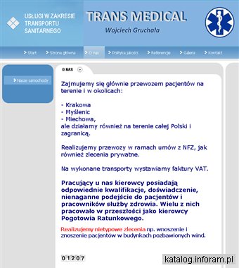 Transport sanitarny Kraków