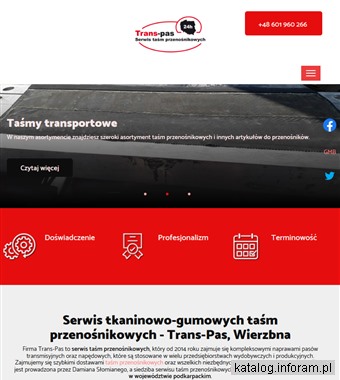 Krążniki do przenośników taśmowych trans-pas.pl