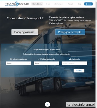 Aukcje transportowe Transonet.pl