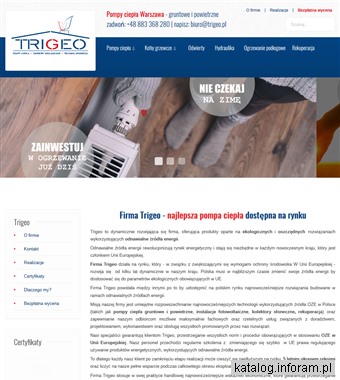 Trigeo - energooszczędne urządzenia grzewcze, rekuperacja i fotowoltaika Warszawa