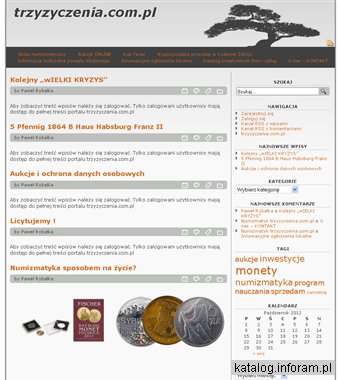 Numizmatyk trzyzyczenia.com.pl Aukcje online