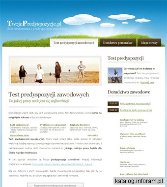 Predyspozycje zawodowe - test i baza wiedzy