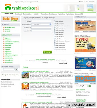 Ogólnopolski portal usług tynkarskich - tynki, elewacje, wylewki