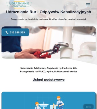 Udrażnianie Rur i Odpływów Warszawa