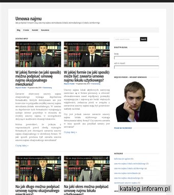 Informacje o umowie najmu