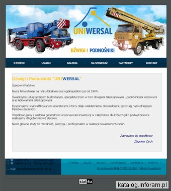 FIRMA USŁUGOWO-HANDLOWA UNIWERSAL CIOCH ZBIGNIEW podnośnik koszowy Katowice