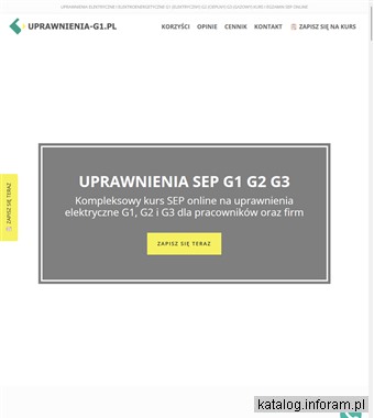 Uprawnienia SEP - uprawnienia-g1.pl