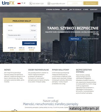 Platforma do przelewów międzynarodowych - UroFX.com