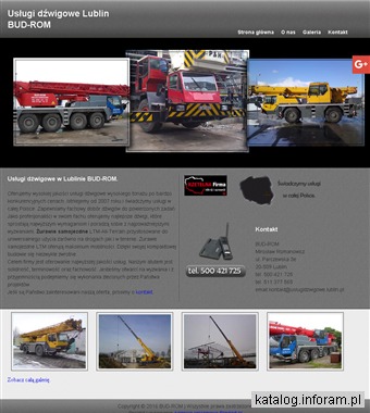 BUD-ROM dźwigi wynajem Lublin