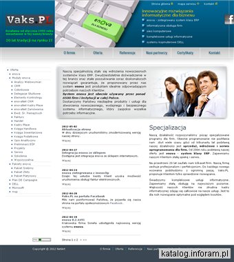 Enova system ERP od firmy Vaks.PL