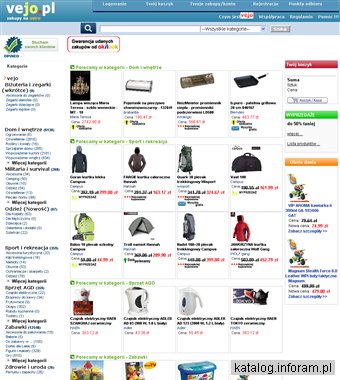 Vejo.pl - sklep internetowy - turystyka, zabawki, sport, campus, alpinus, perfumy, kosmetyki, gry