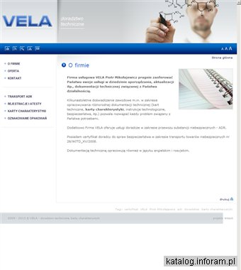 Karty charakterystyki - VELA